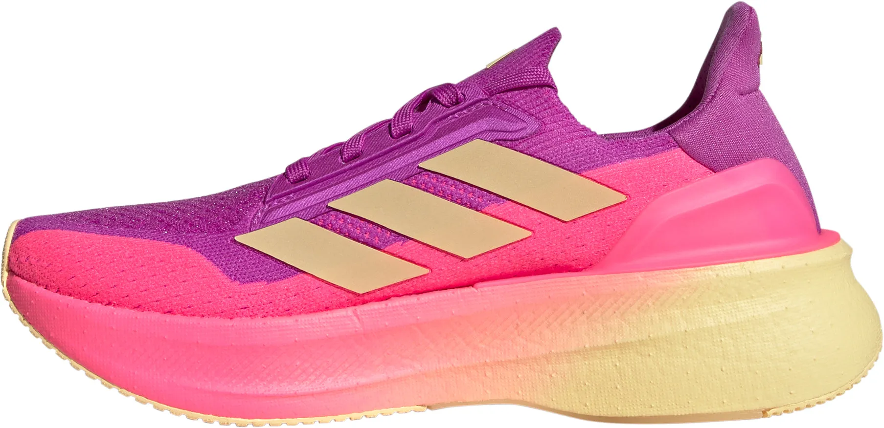 adidas Ultra Boost 5X Womens Running Shoes - Pink Cushioned Insole Hiking Friendly