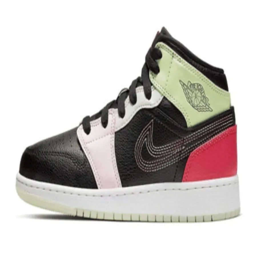 Morning Pace Smart Pair Nike Jordan 1 Mid Glow In The Dark GS 2019 (AV5174-076) Grade School Size 5Y-7Y