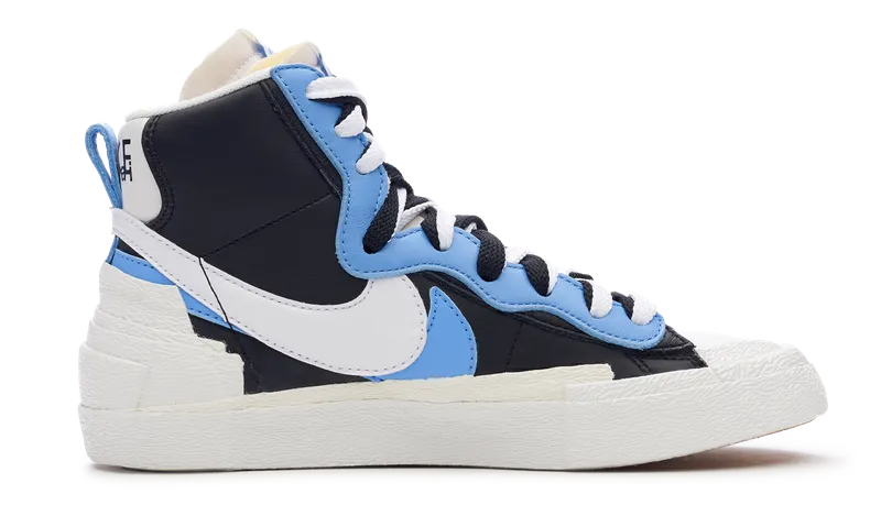 Nike Blazer Mid sacai White Black Legend Blue Garden Tour Built For Walk