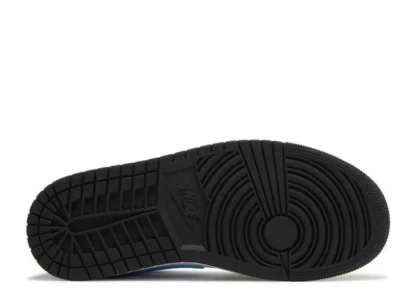 Air Jordan 1 Low Black University Blue White On Move