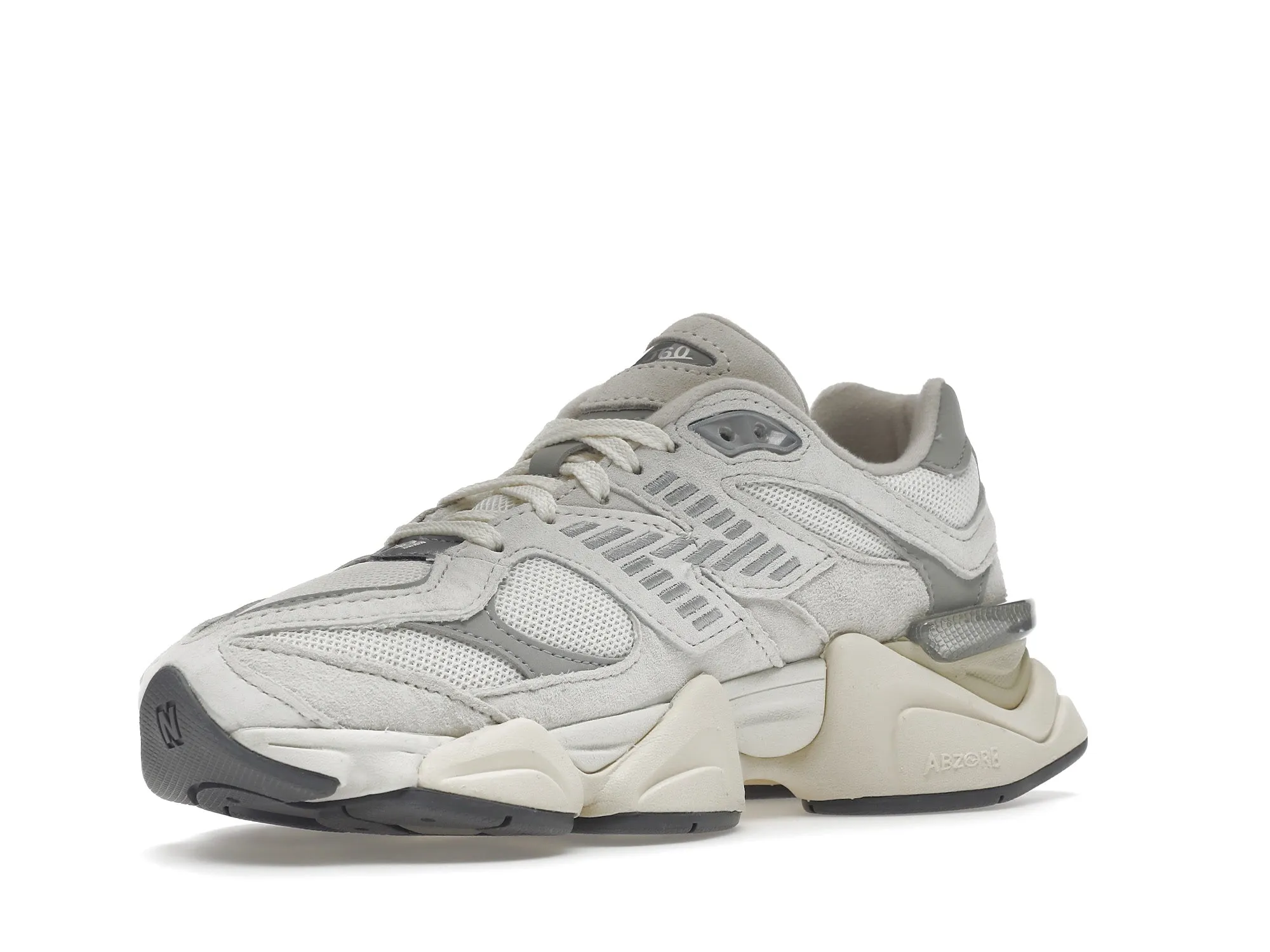 New Balance 9060 Sea Salt White Ocean Walk evening run