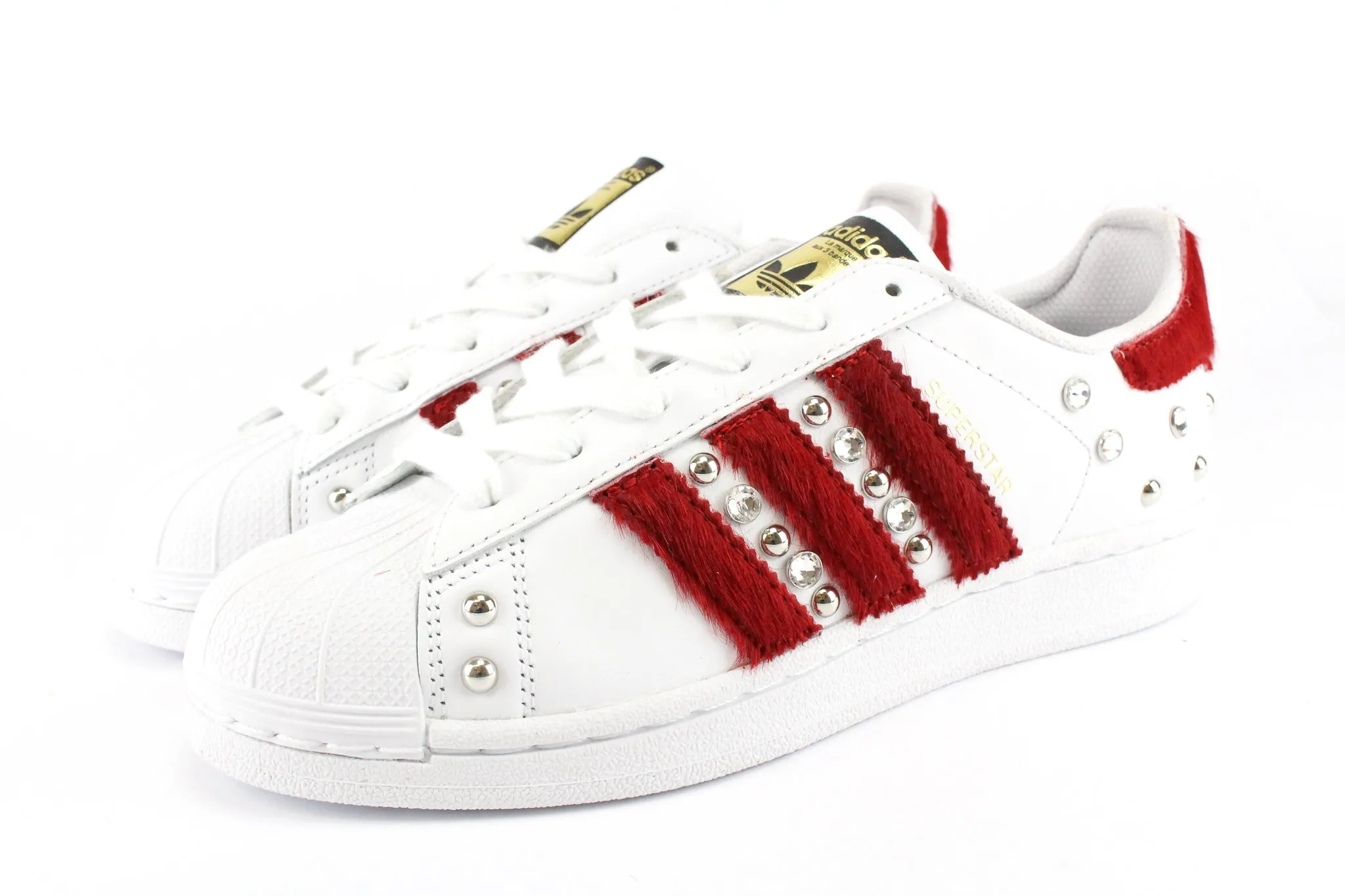 Soft   sole Adidas Superstar Cavallino Rosso & Strass