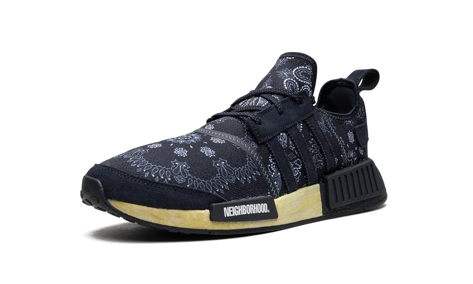 NMD R1 "Neighborhood Paisley Night Navy" clean look