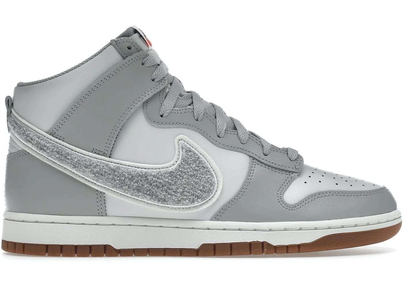 Detachable Insole Nike Dunk High University Chenille Swoosh Light Smoke Grey