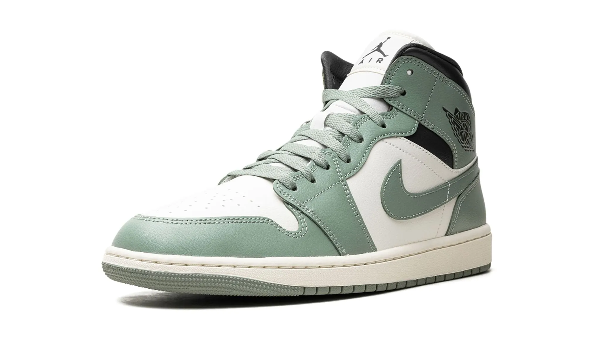 Wmns Air Jordan 1 Mid 'Jade Smoke' Fast Slip