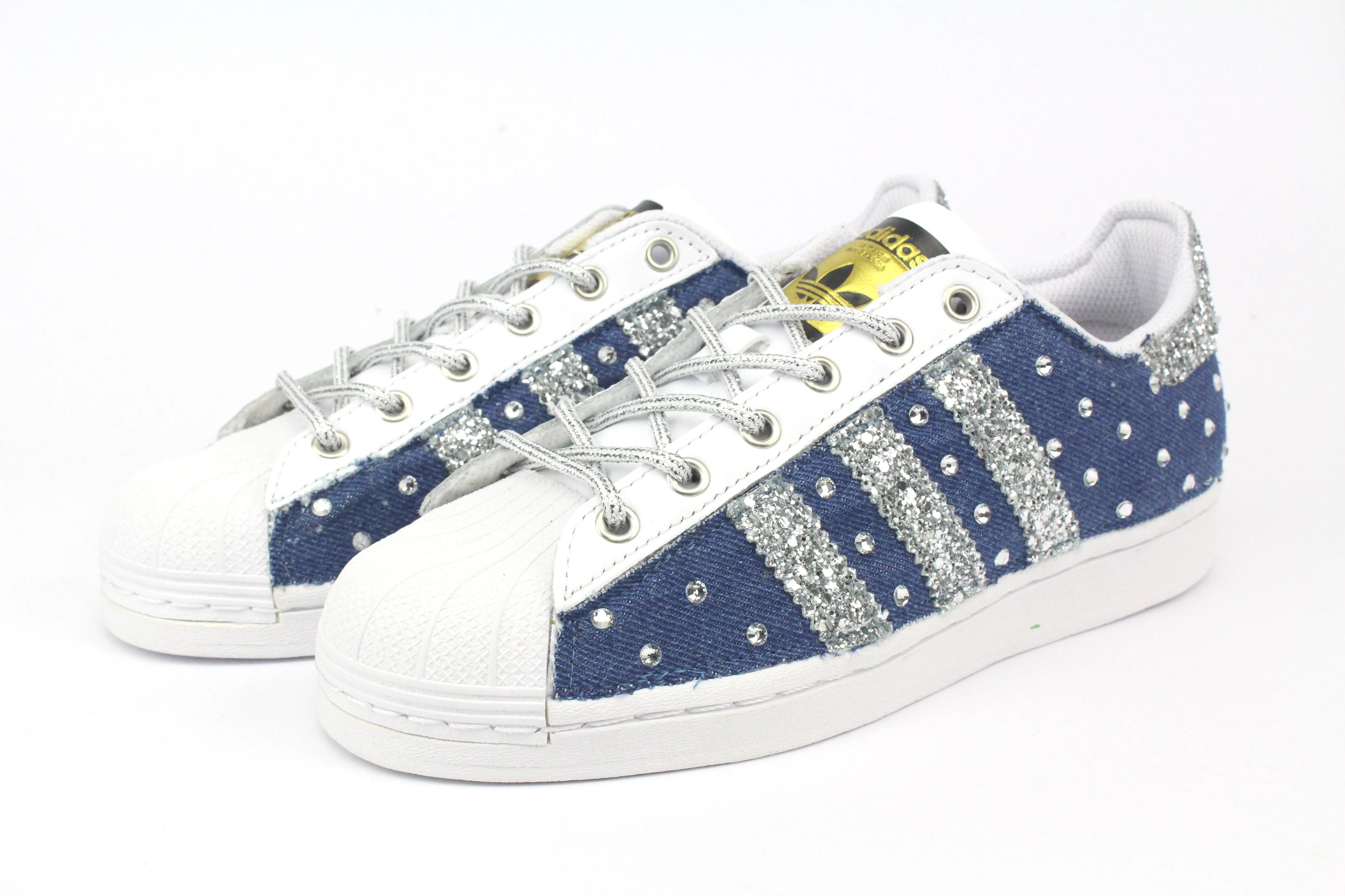 Adidas Superstar Denim Jeans & Strass Termo Roam Free