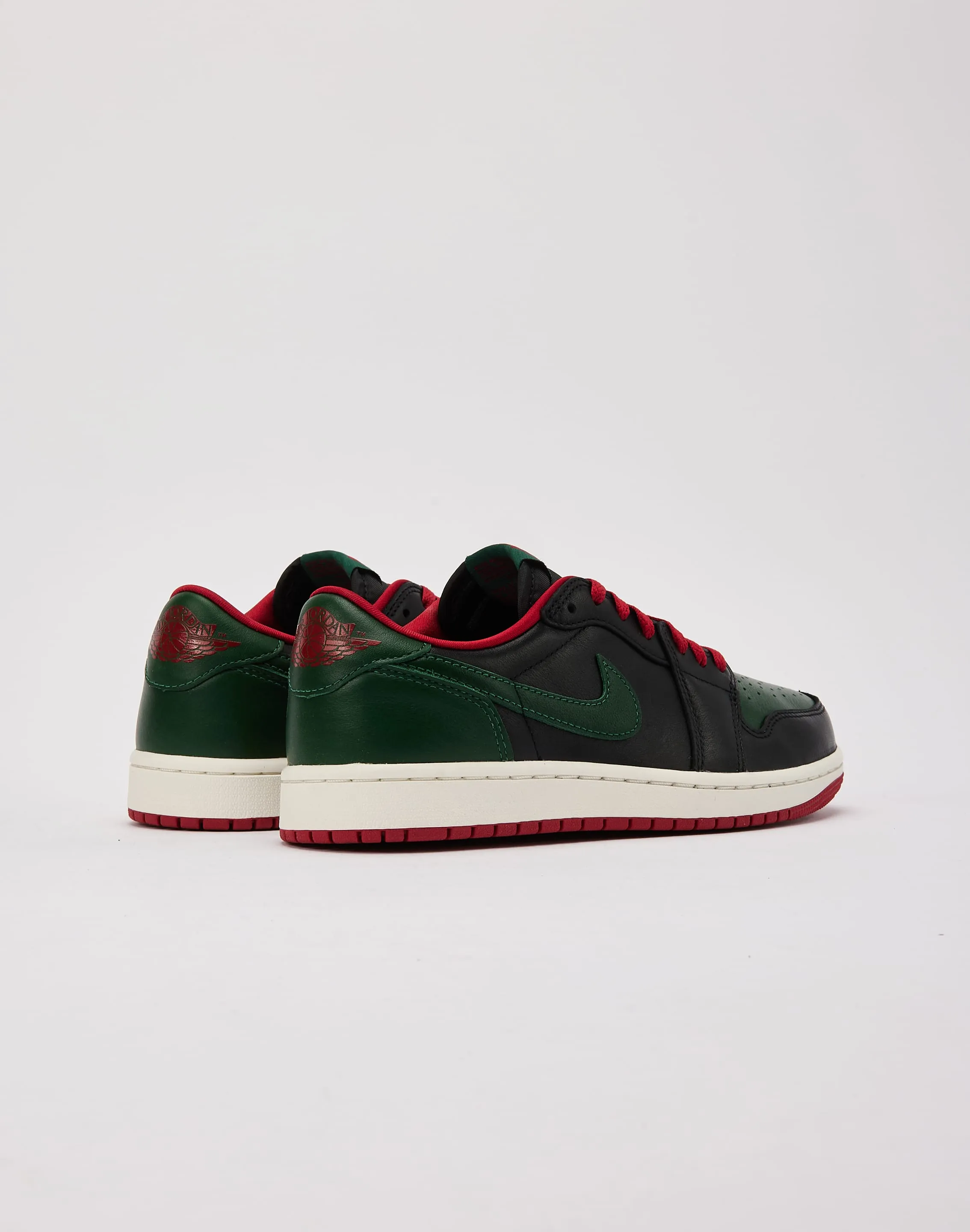 Jordan Air Jordan 1 Retro Low OG 'Black and Gorge Green' Secure