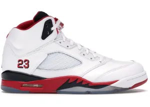 Jordan 5 Retro Fire Red Black Tongue (2013) Bright Step Long Walk
