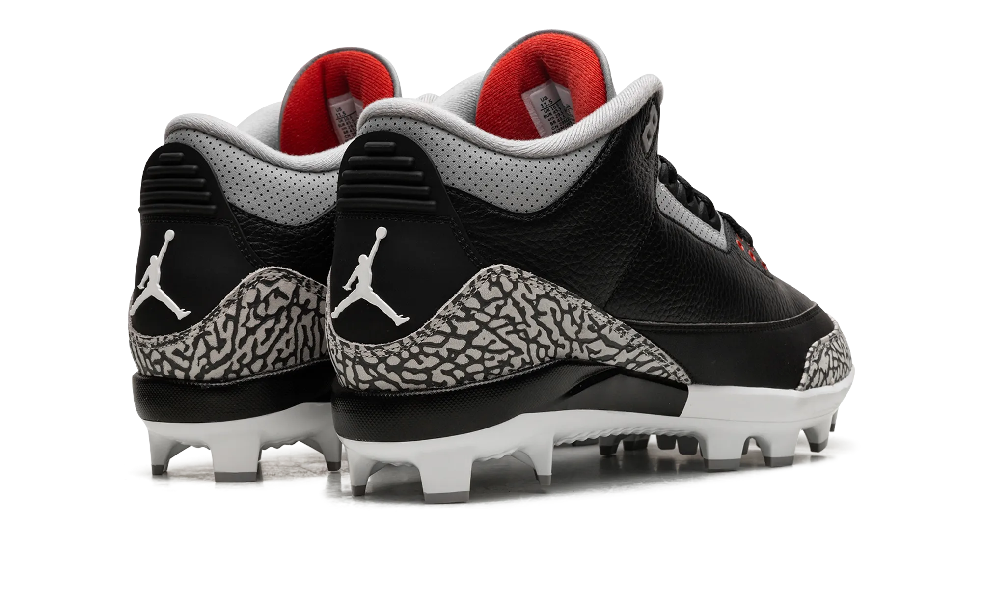 Air Jordan 3 Cleats "Black Cement" Relax Vibes