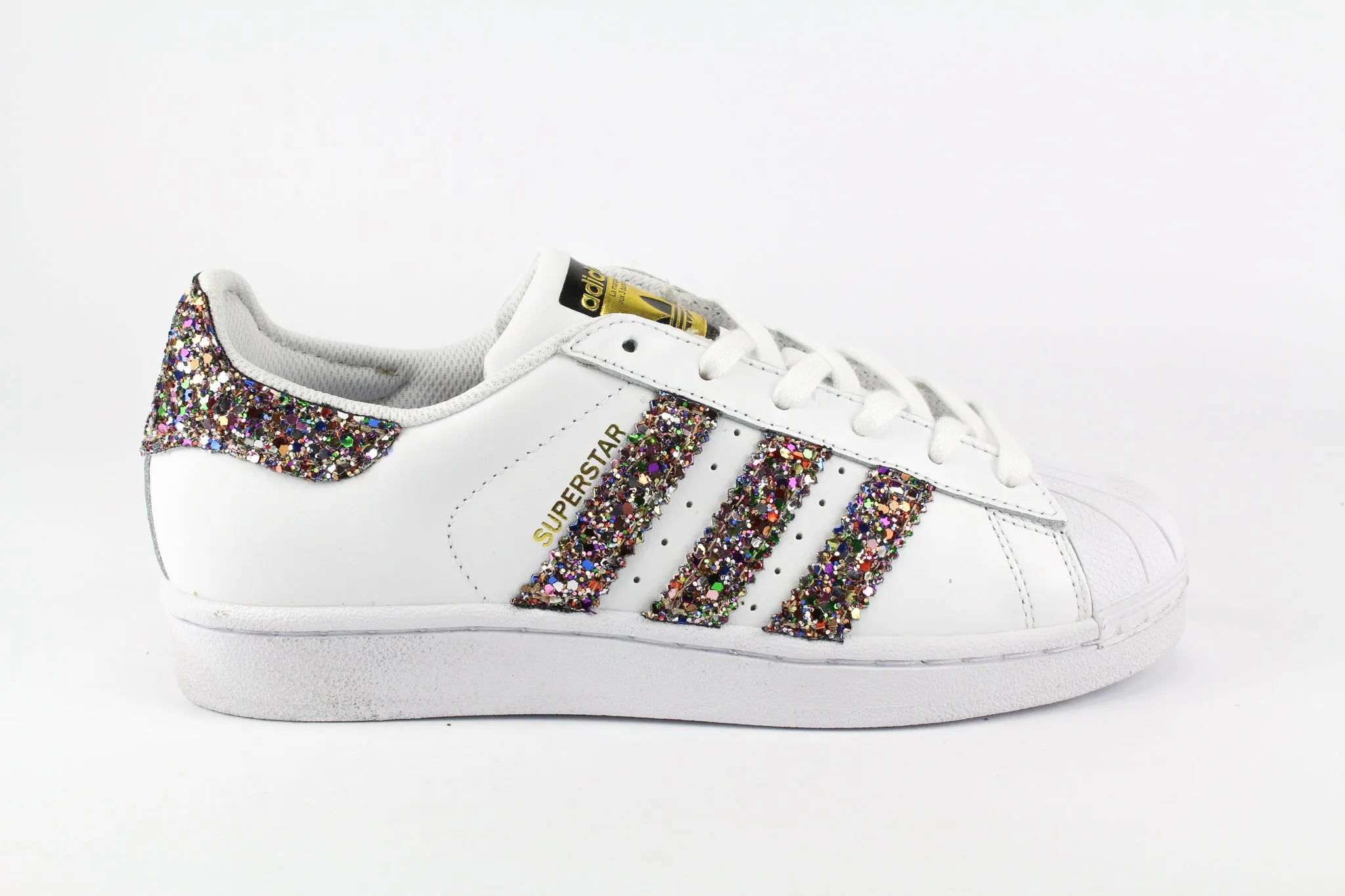 Smooth Upper Adidas Superstar Multicolor Glitter