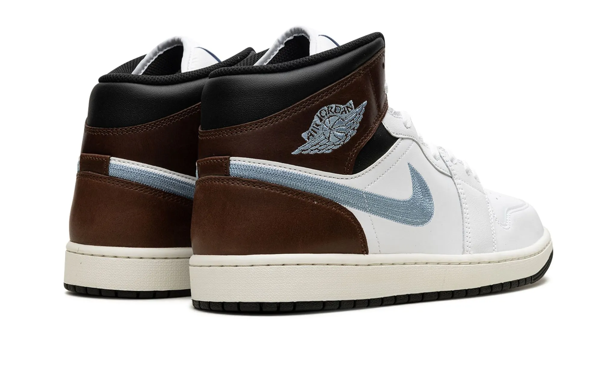 Air Jordan 1 Retro Mid SE 'Brown Blue Grey' Sturdy Support