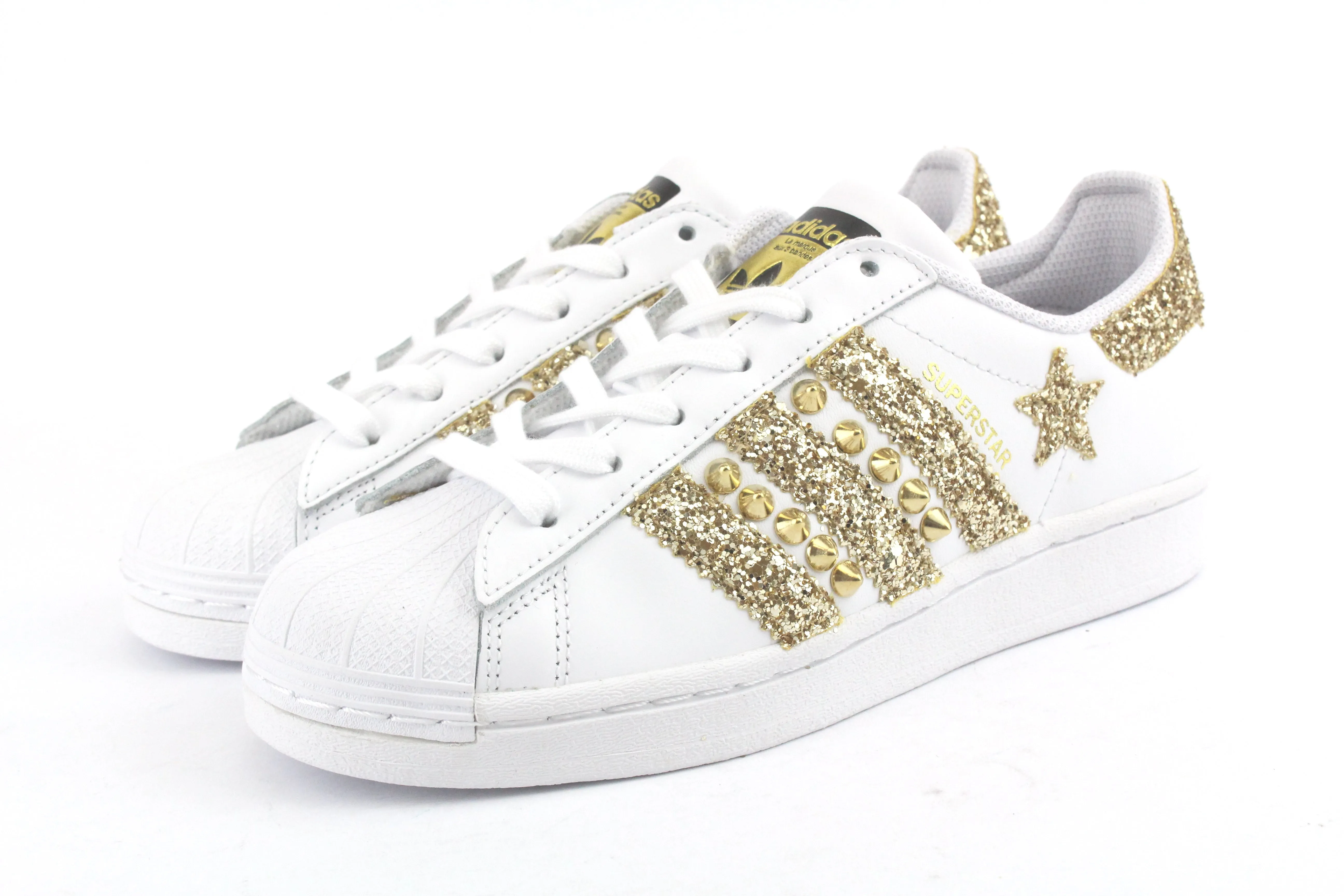 Streetwear Look Adidas Superstar Glitter Gold Stella & Borchie