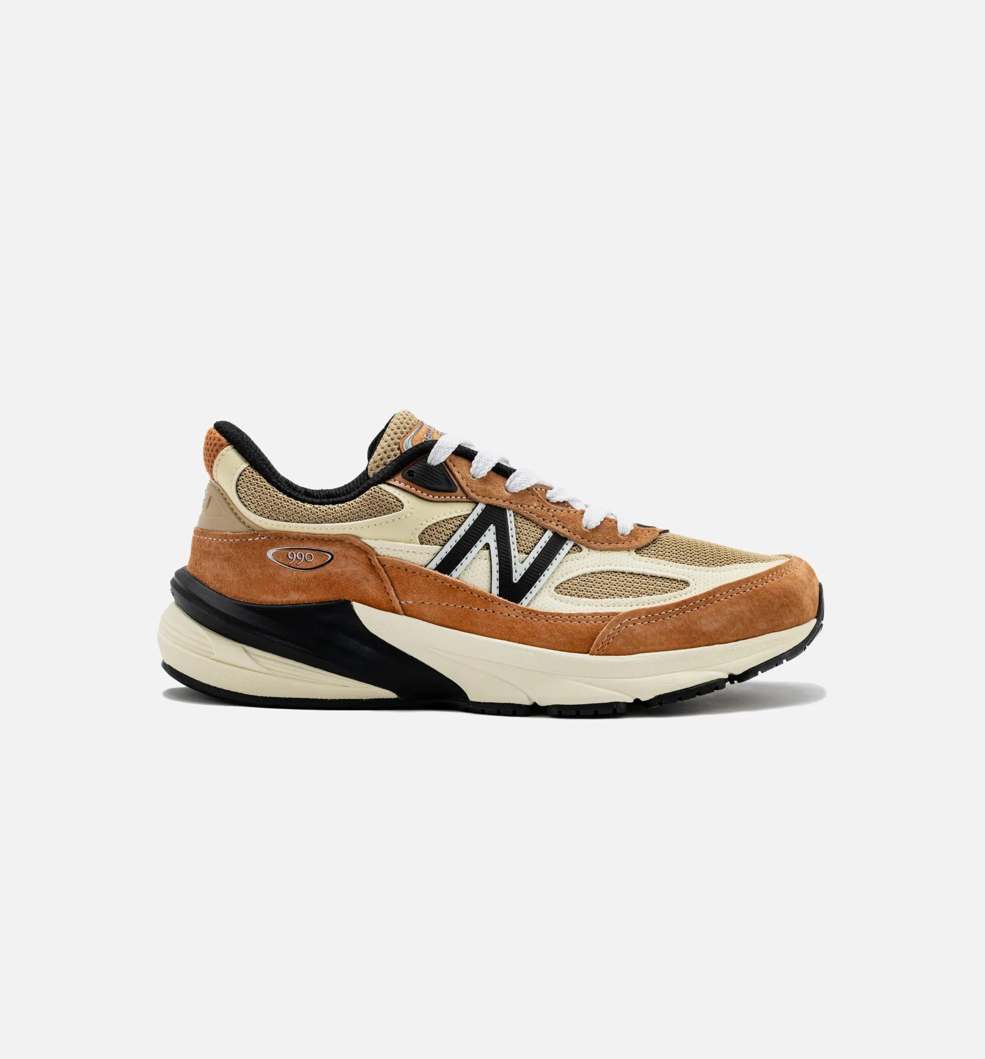 990v6 Made in USA Mens Lifestyle Shoe - Sepia Orange hypoallergenic