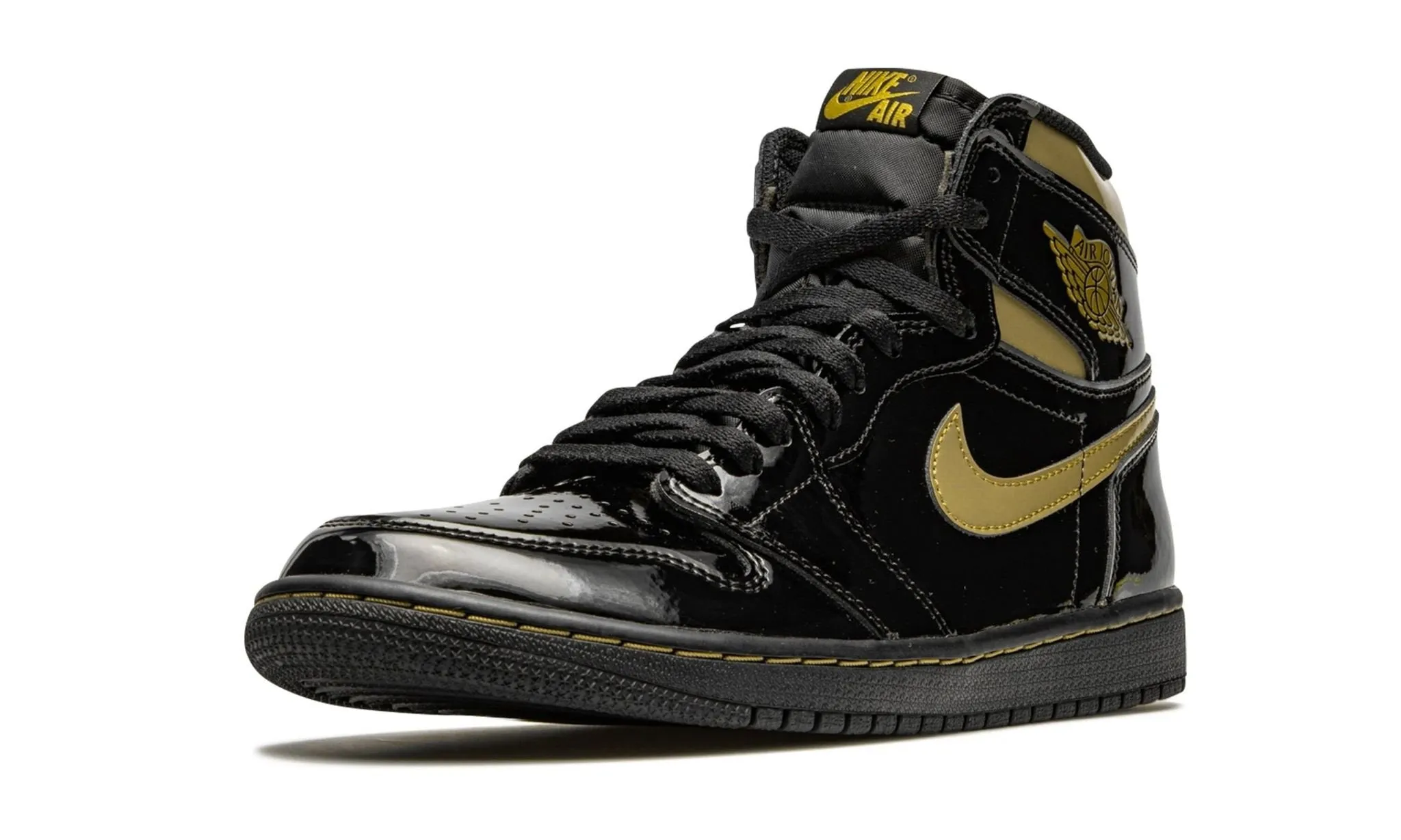 Air Jordan 1 High Black Metallic Gold ComfortPadding