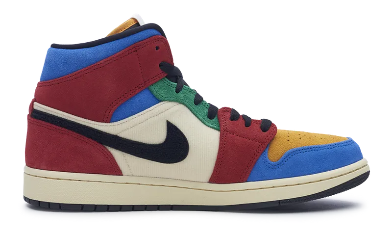 Nike Jordan 1 Mid SE x Blue The Great Fearless (CU2805-100) Men Size 8-12 Smooth Fit Urban Edge