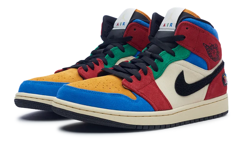Pet Play Nike Jordan 1 Mid SE x Blue The Great Fearless (CU2805-100) Men Size 8-12