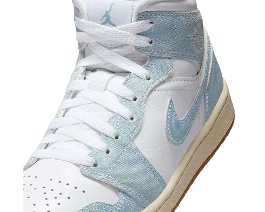 Kick Hike Cozy Support Air Jordan 1 Mid SE W "Denim"