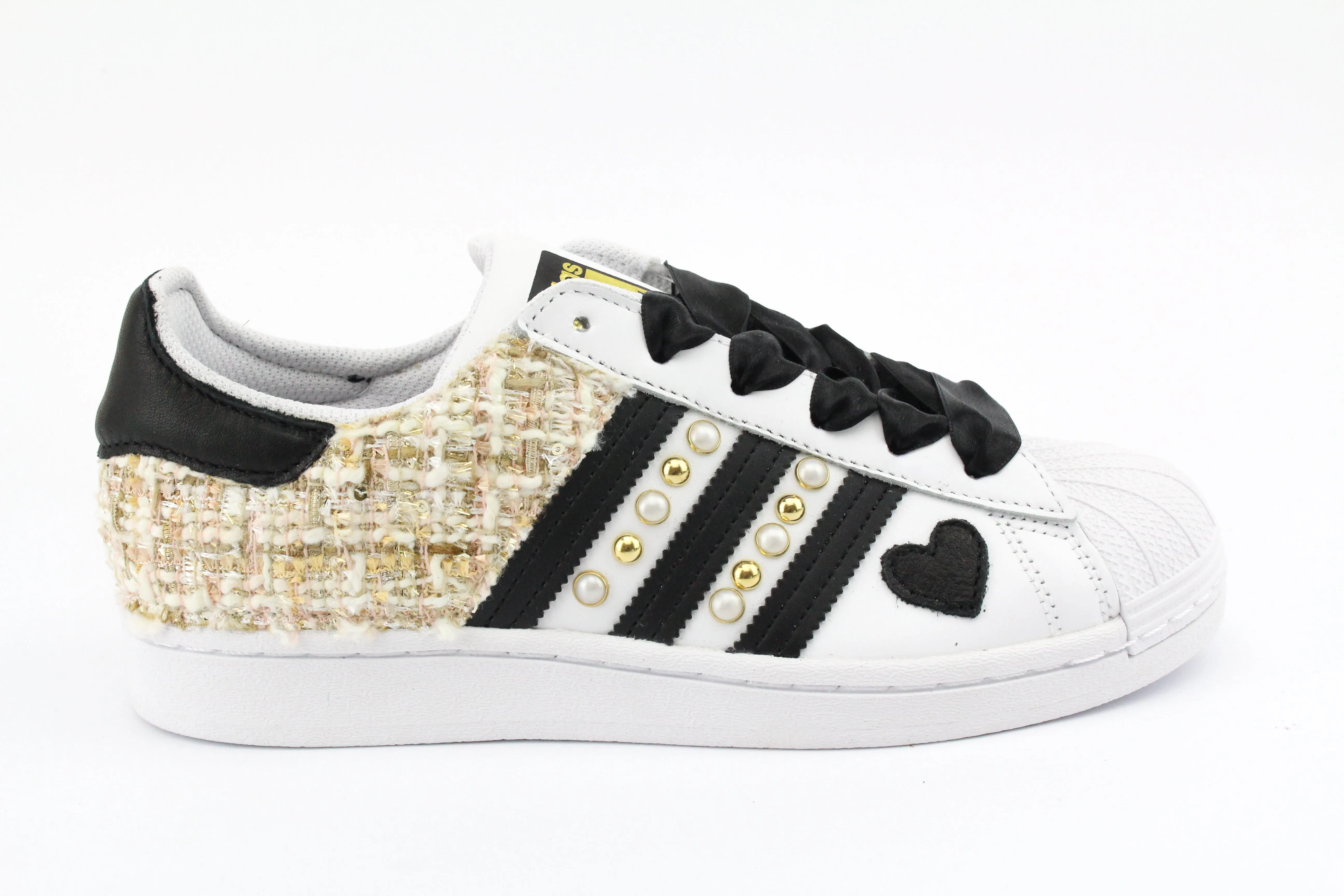 Adidas Superstar Gold Boucl?? Perle & Cuore Guard Step Day Comfort