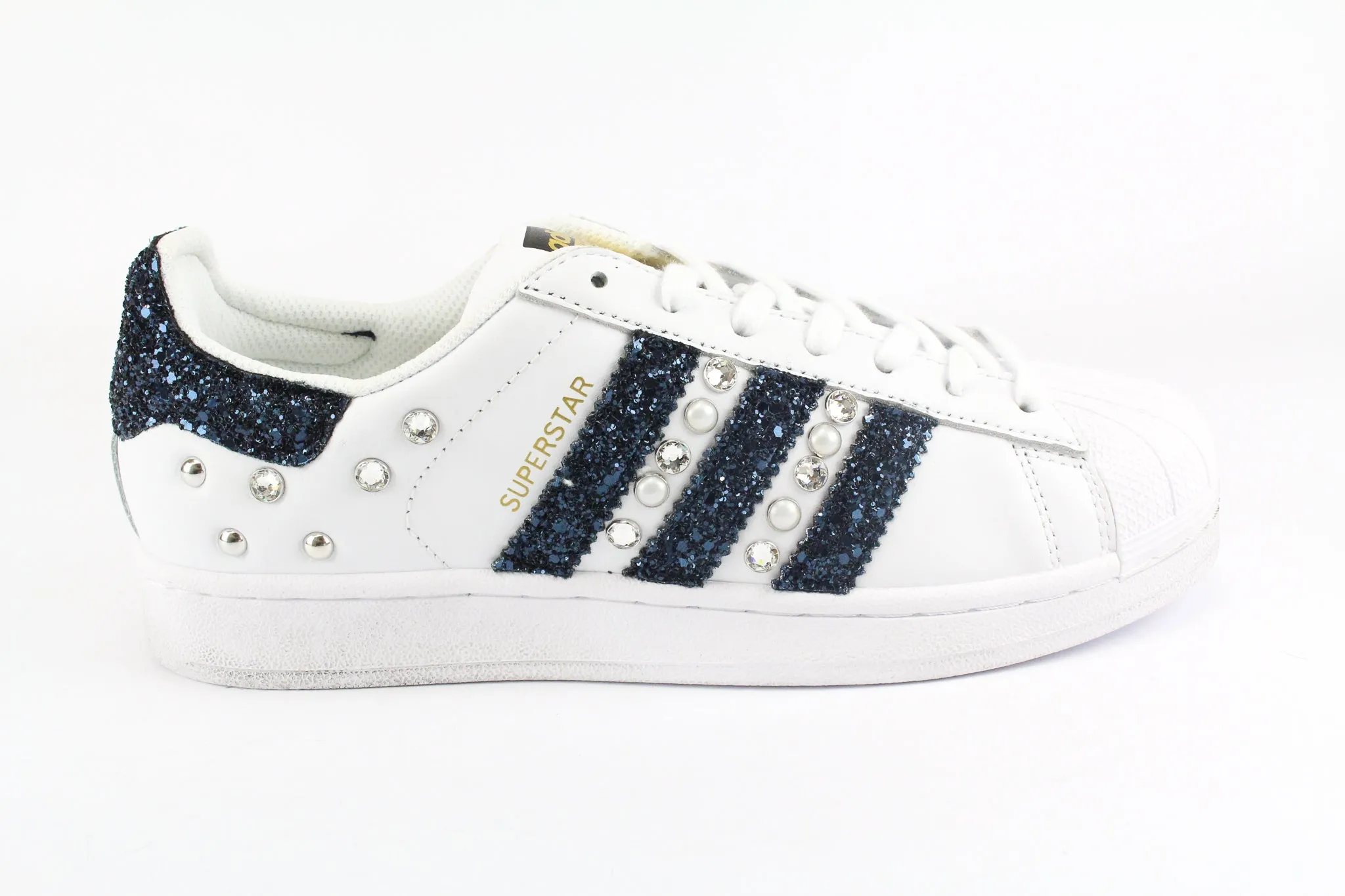 Relax Day Move Easy Adidas Superstar Navy Glitter & Strass
