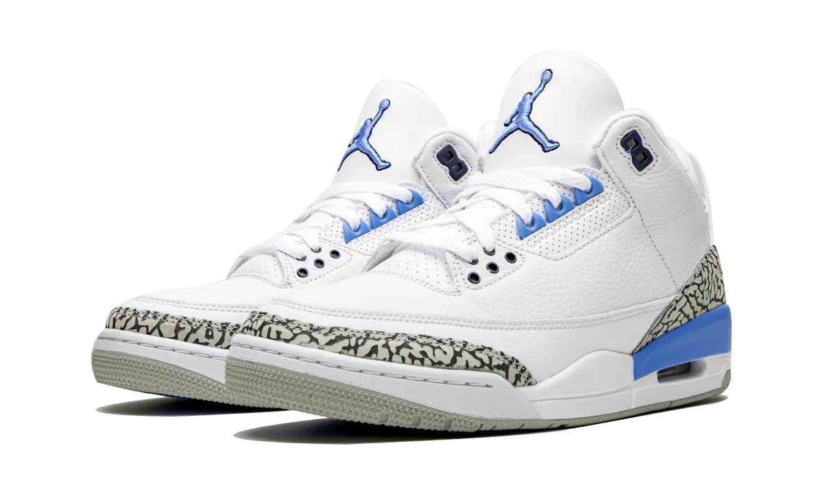 Leather Cool Quick On Air Jordan 3 Retro "UNC"