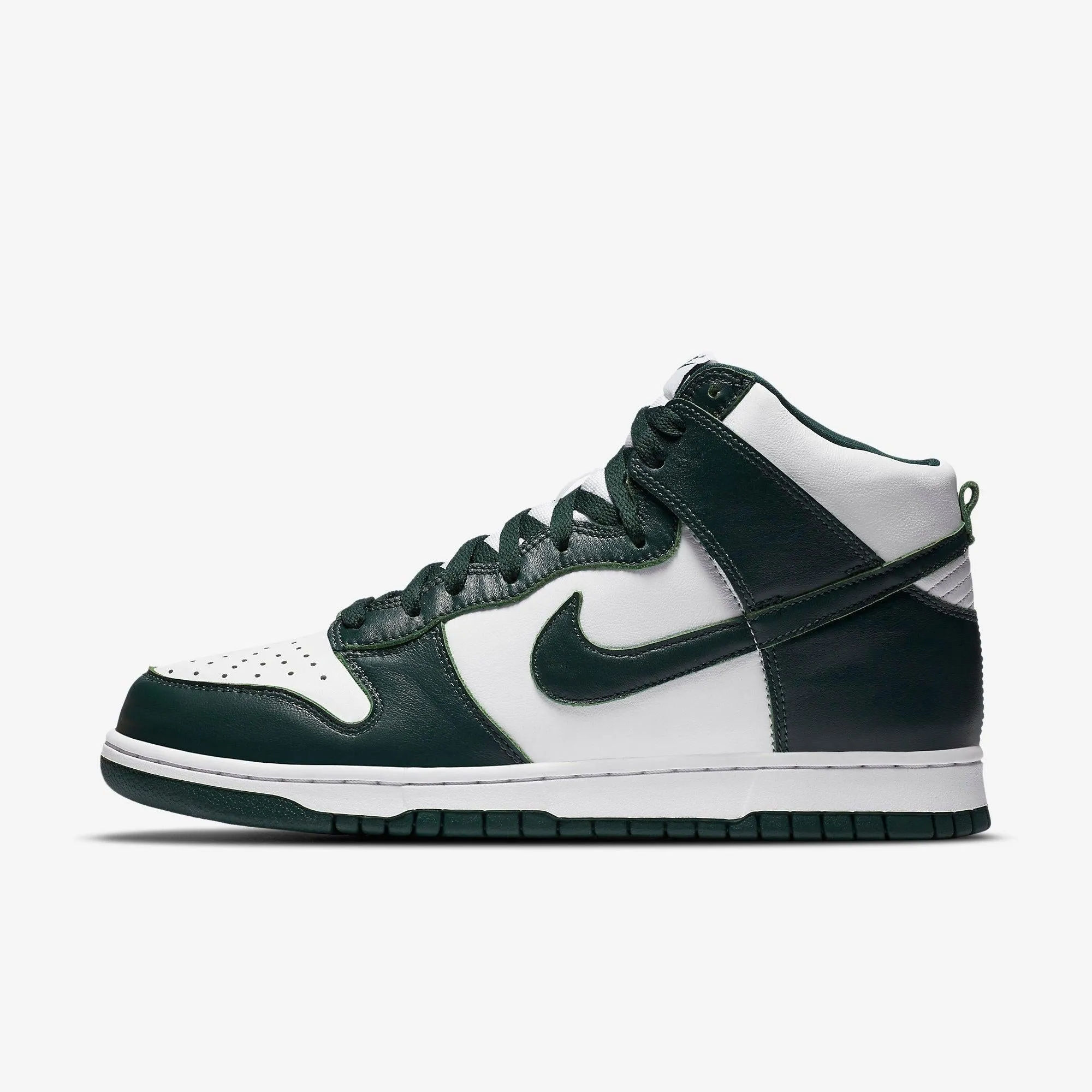 (Men's) Nike Dunk High SP 'Michigan State Spartans' (2020) CZ8149-100 Relaxed Look Shoes