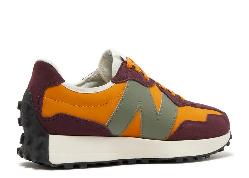 New Balance 327 Madras Orange Burgundy Soft Motion Active Motion