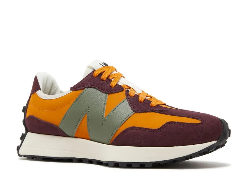 New Balance 327 Madras Orange Burgundy Picnic Mood