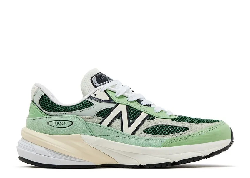 New Balance 990v6 MiUSA Avocado Natural Mint Comfy Interior Always Ready