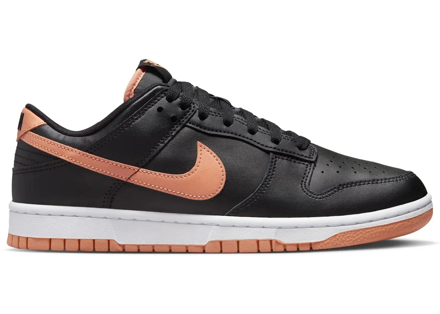 Nike Dunk Low Black Amber Brown Workwear Friendly