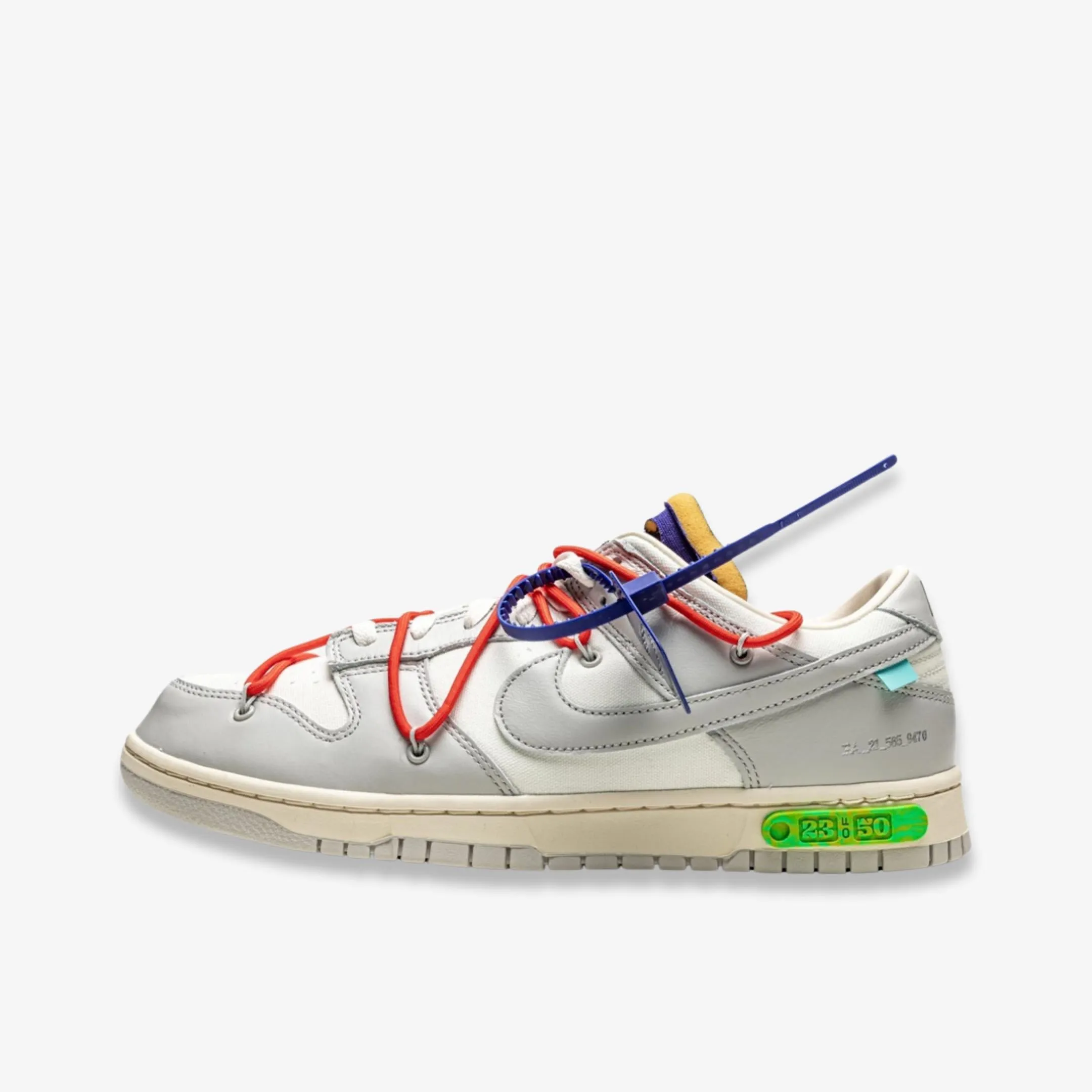 (Men's) Nike Dunk Low x Off-White 'Lot 23 of 50' (2021) DM1602-126 Dry Feet Sea Aqua