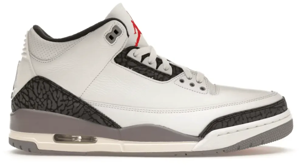 Jordan 3 Retro Cement Grey Stroll Shoes Simple Touch