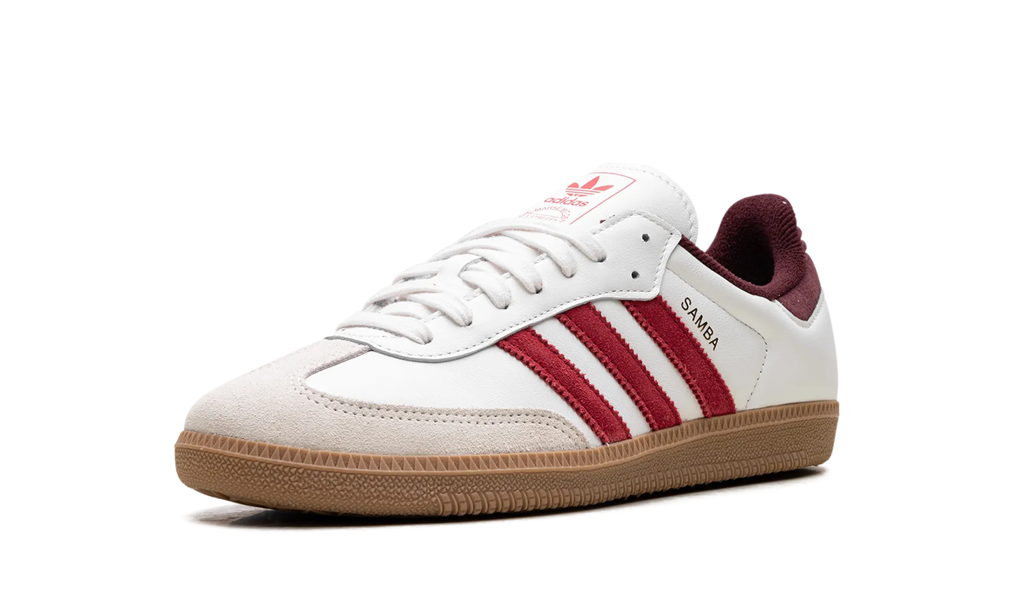 Samba OG "Core White Better Scarlet" Mesh   lined