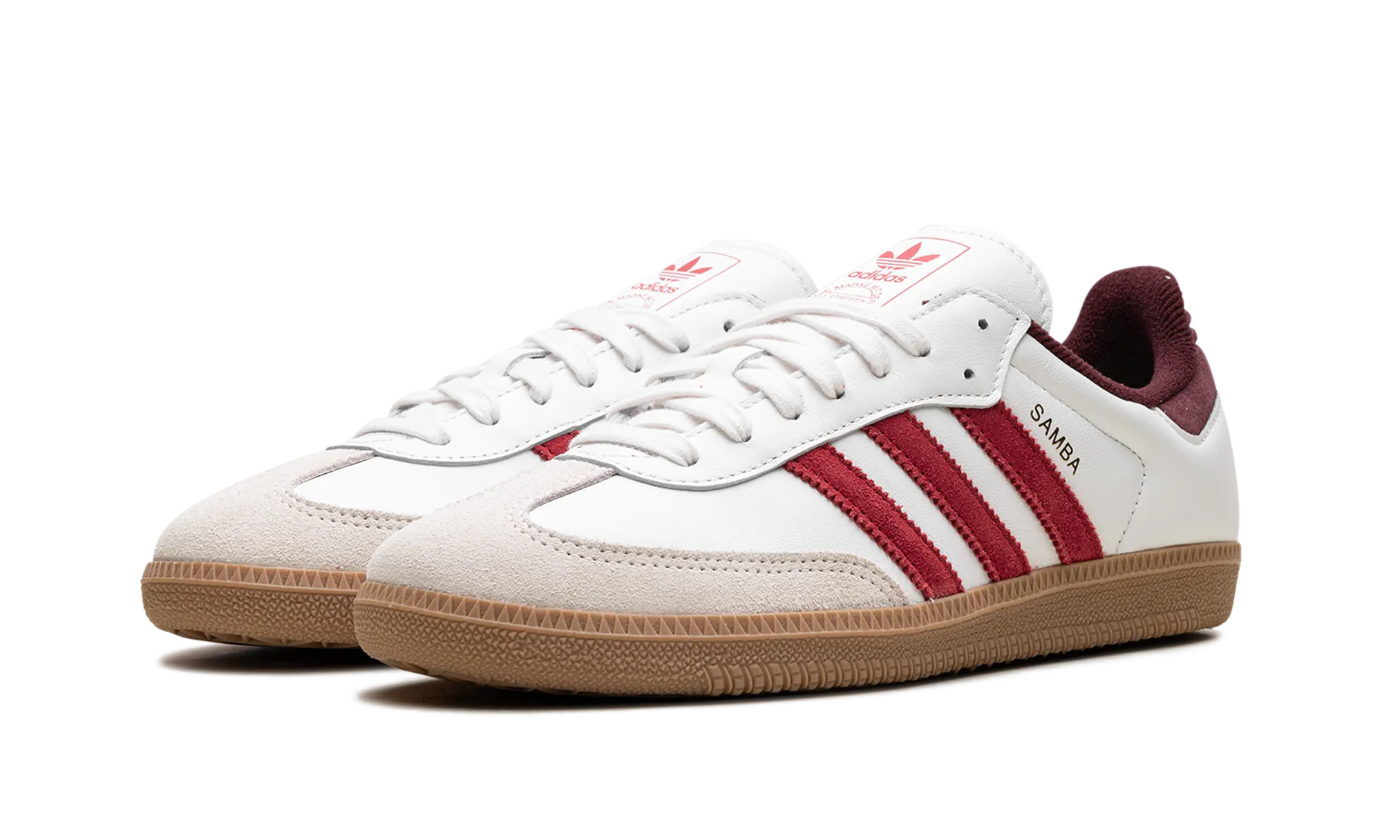 Neutral design Samba OG "Core White Better Scarlet"