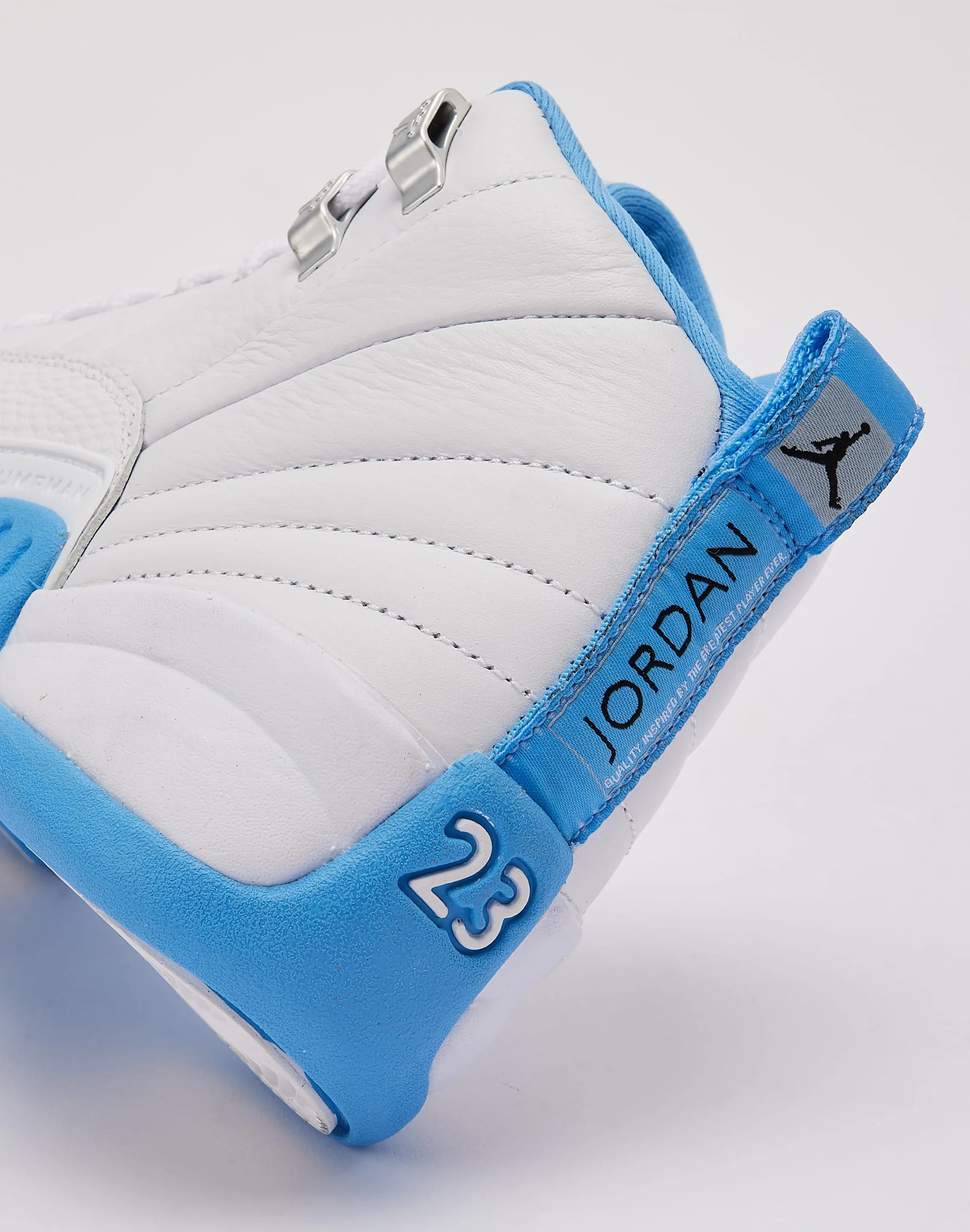 Flexibility Jordan Air Jordan 12 Retro 'White and University Blue' Grade-School