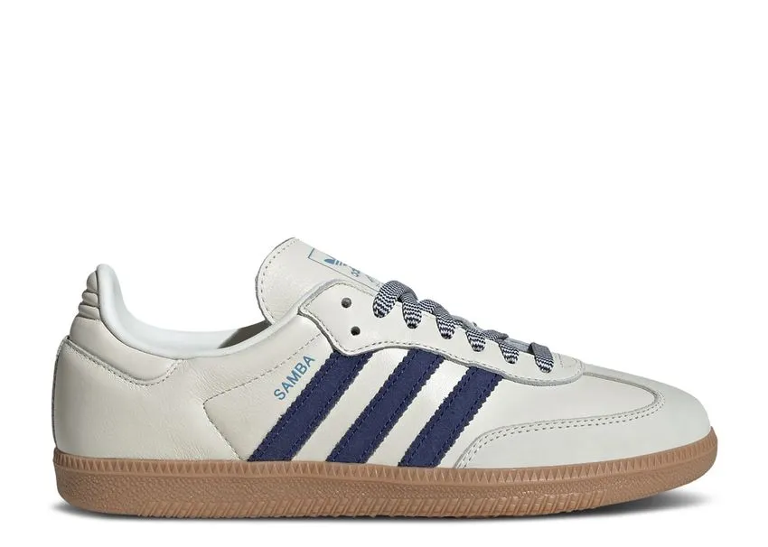 Adidas Samba Off White Dark Blue All Day Comfort Balanced Motion
