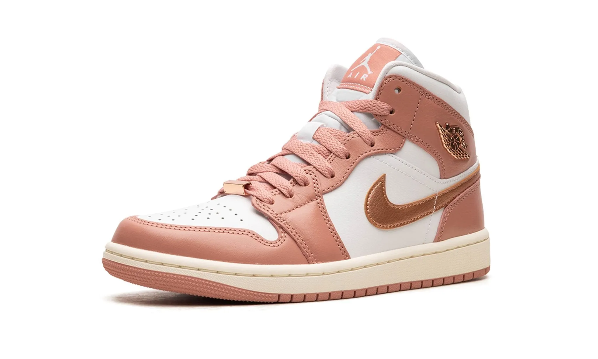 Sleek Wear Air Jordan 1 Mid Wmns Red Stardust