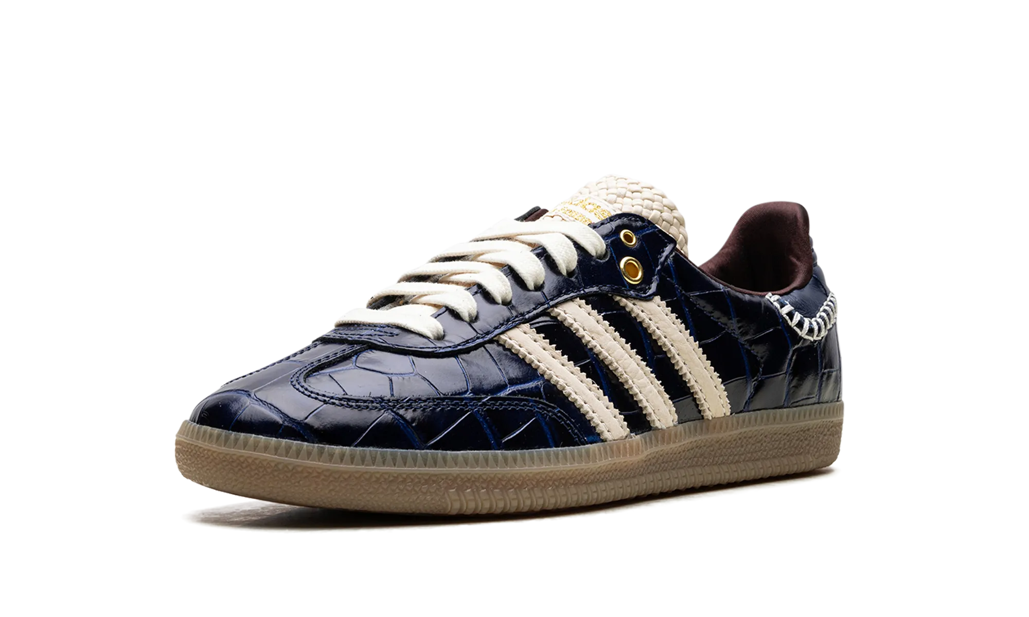 Samba OG "Wales Bonner - Navy Croc" Mid Top Design