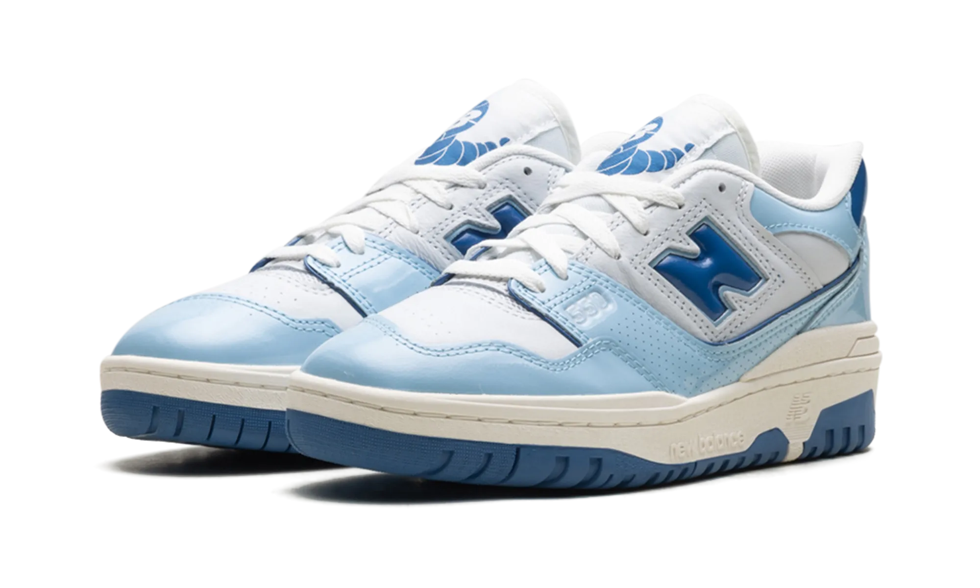 550 "Patent - White / Powder Blue" Urban Comfort Stone Path