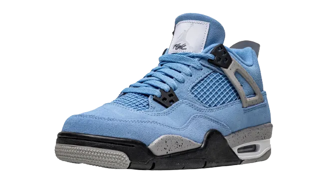 Pull on Jordan 4 Retro "University Blue" Grade School