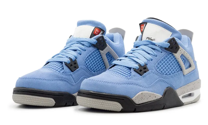 Nike Jordan 4 Retro University Blue (408452-400) GS Size 4Y-7Y Floral Pop