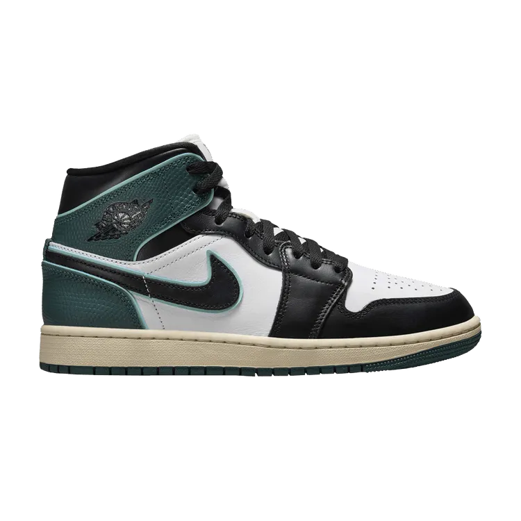 Wmns Air Jordan 1 Mid 'Oxidized Green' Clean Vibe Chic Footwear