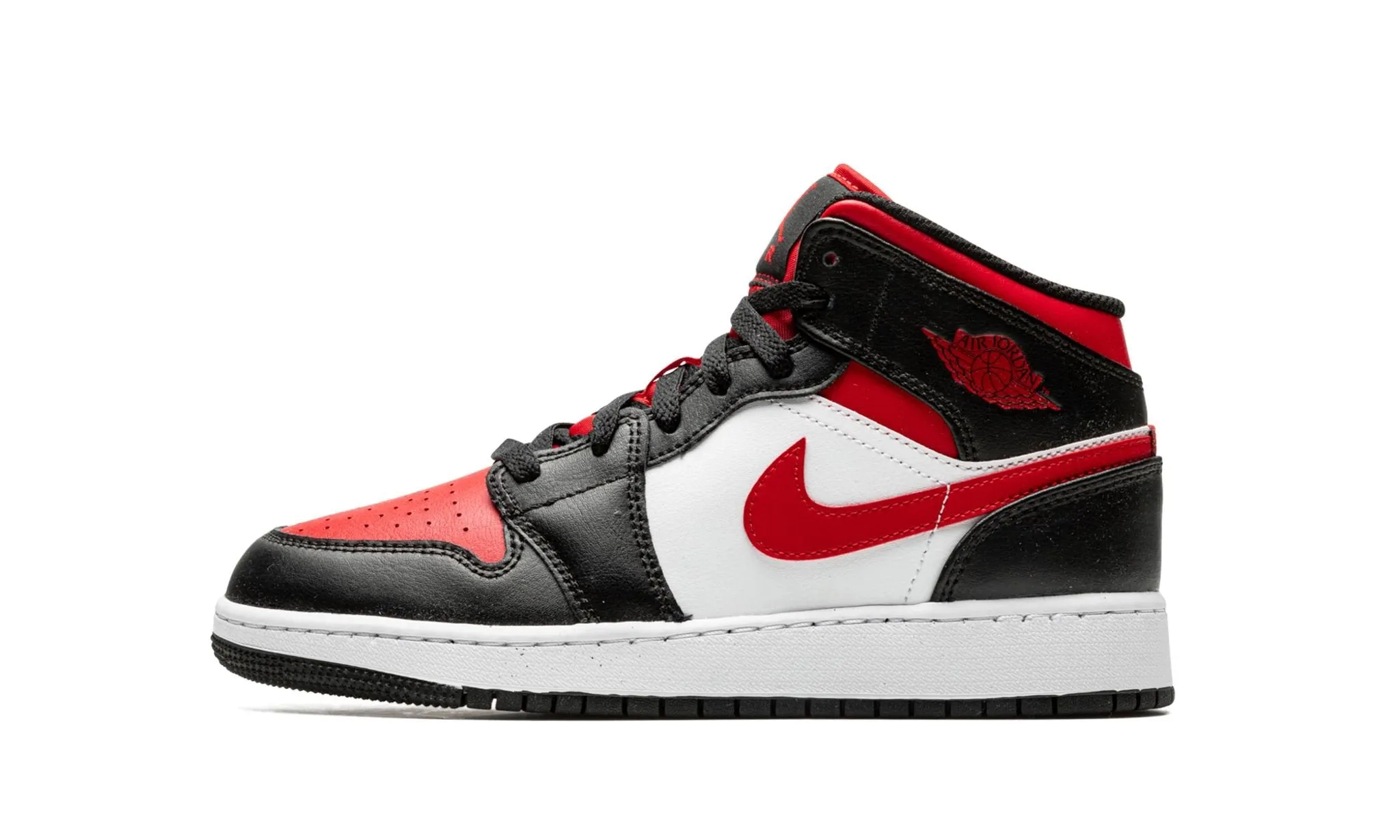 Air Jordan 1 Mid Fire Red Pointed Toe
