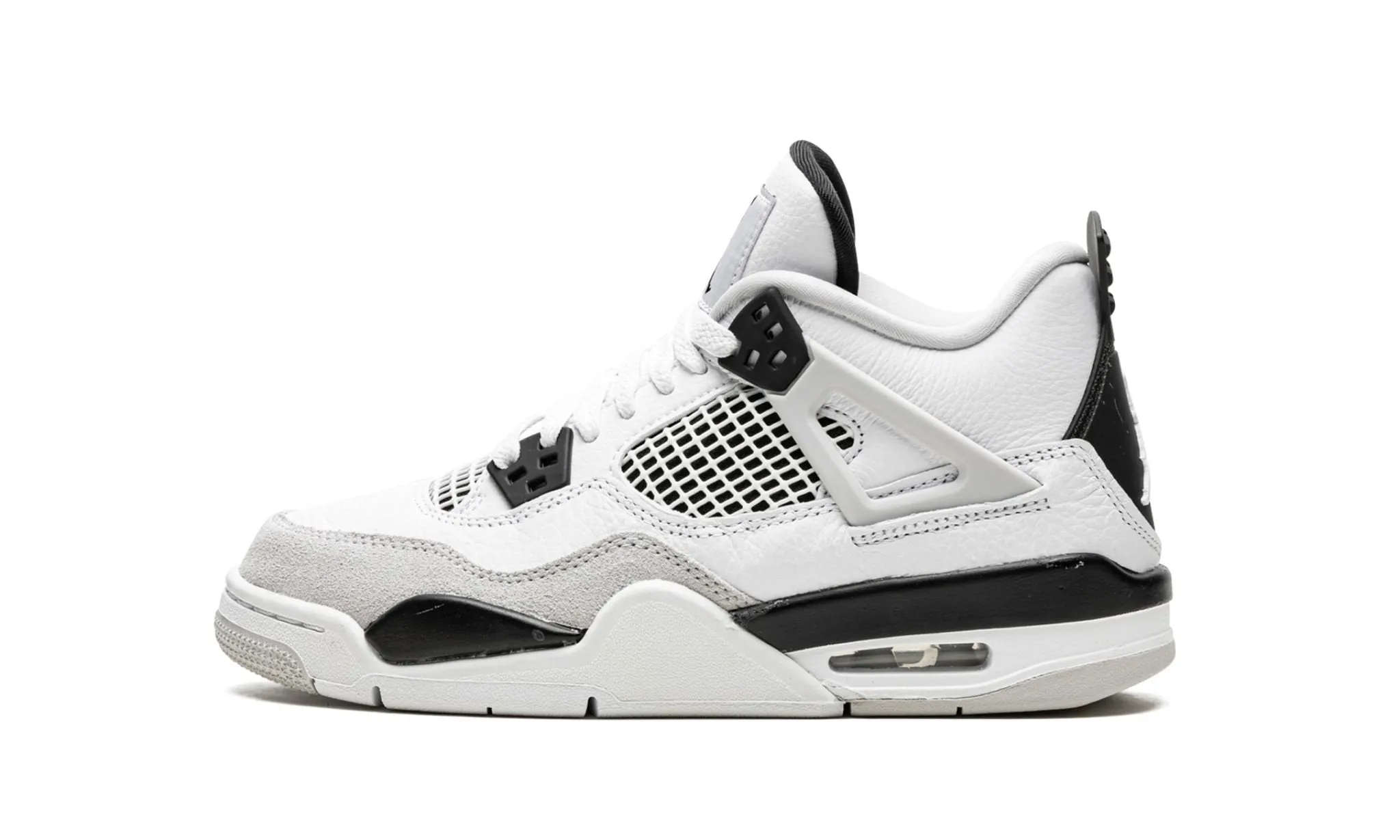 Jordan 4 Retro "Military Black" Grade School Street Casual