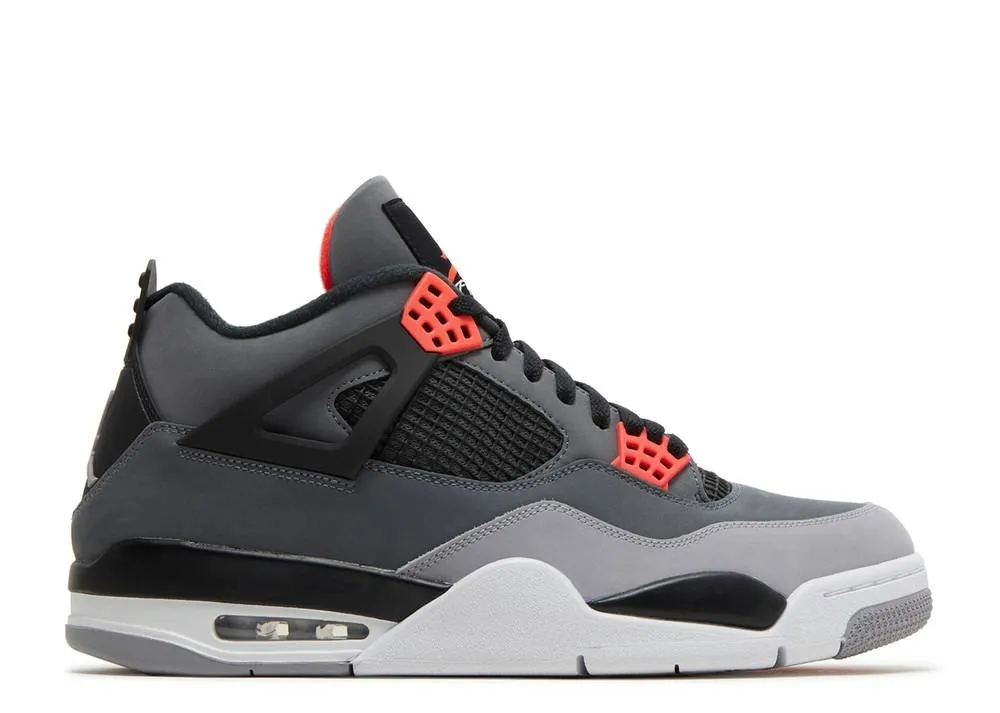 Comfort support Monochrome Style Air Jordan 4 Infrared