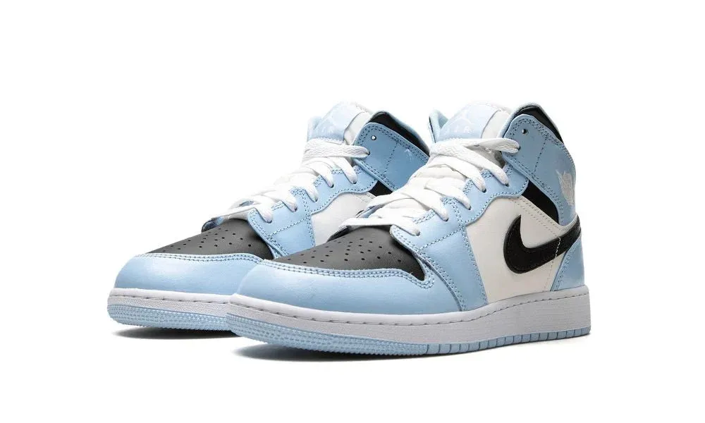 ElasticMaterial Air Jordan 1 Mid Ice Blue (GS)
