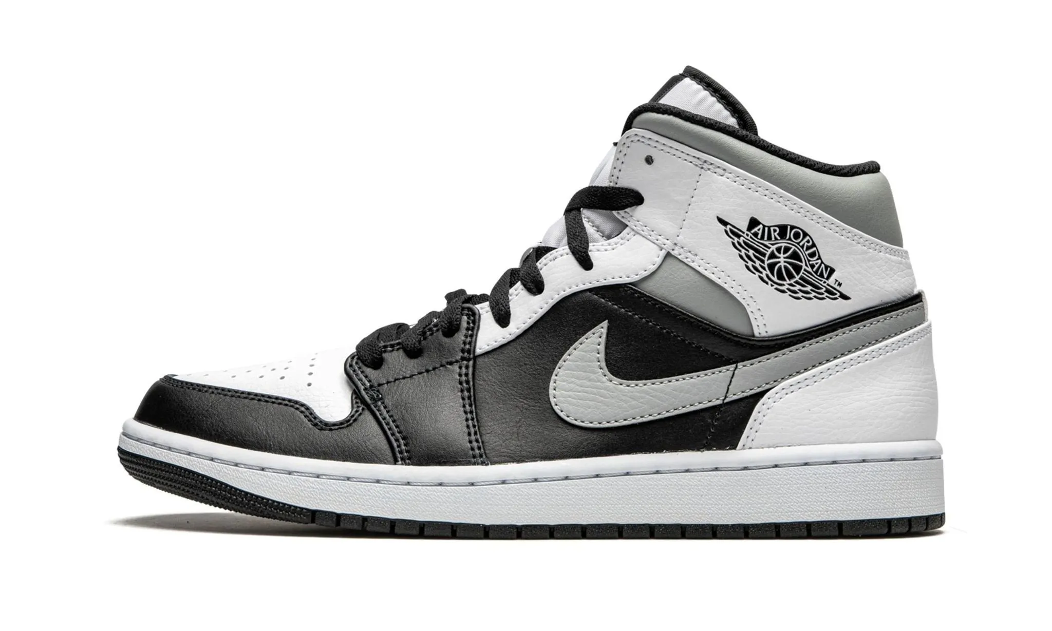 Air Jordan 1 Mid White Shadow Open Mesh