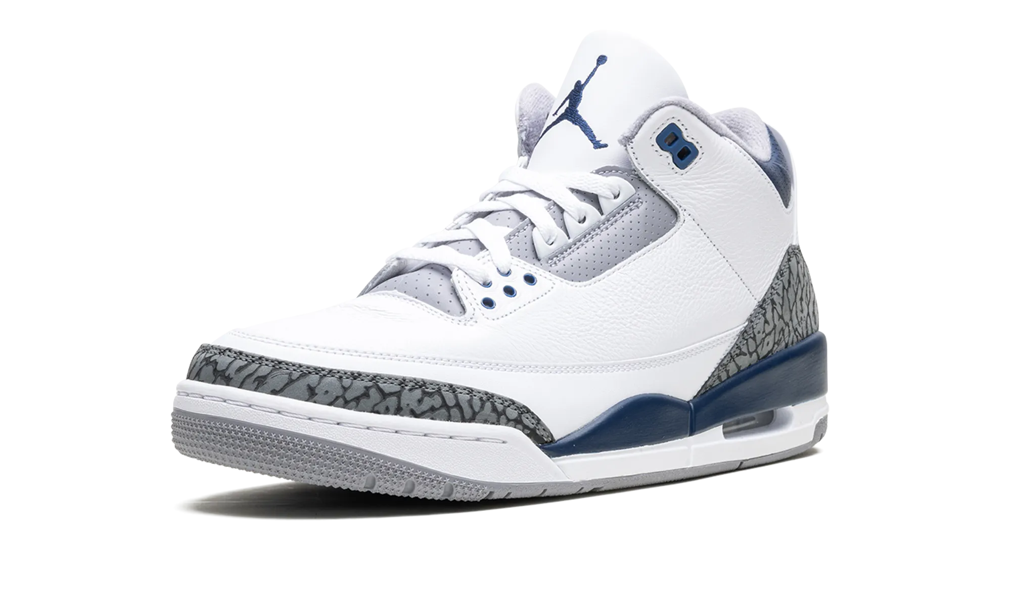light texture Air Jordan 3 "Midnight Navy"