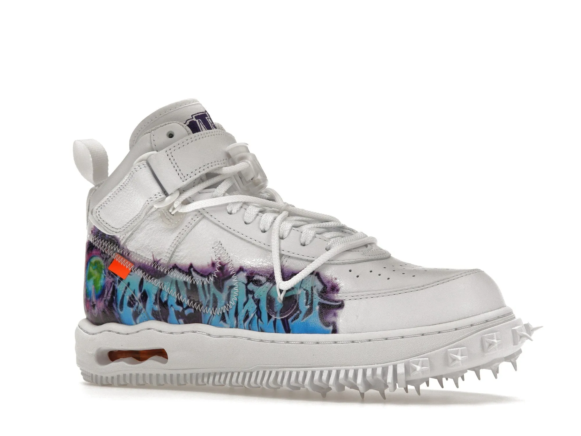 Multi Purpose Nike Air Force 1 Mid Off-White Graffiti White