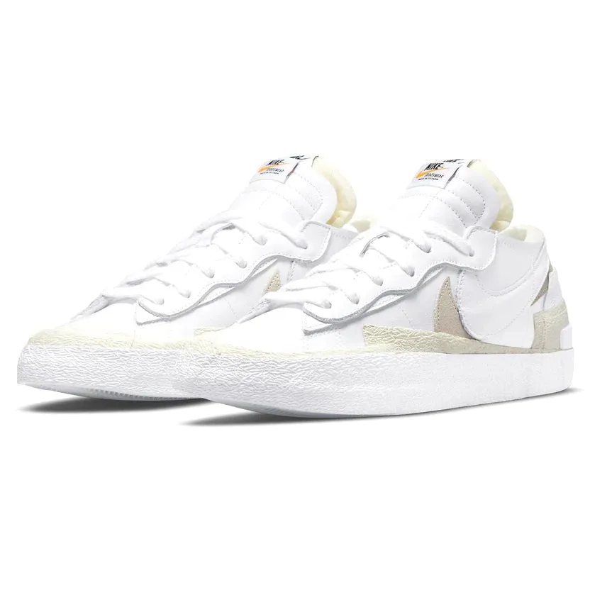 Long Walk Glide Step Kaws x sacai x Blazer Low 'White Patent'