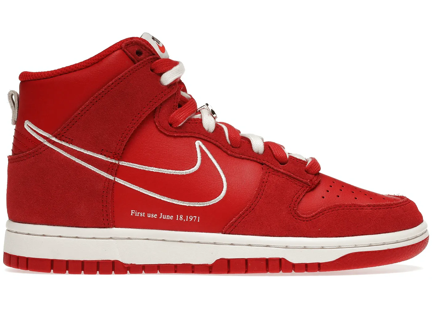 Nike Dunk High First Use Red Relaxed Days Slip-Resistant Shoes